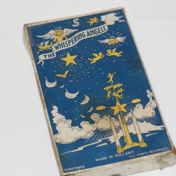 Vintage The Whispering Angels Candle Holder  Original box - Picture 2 of 3